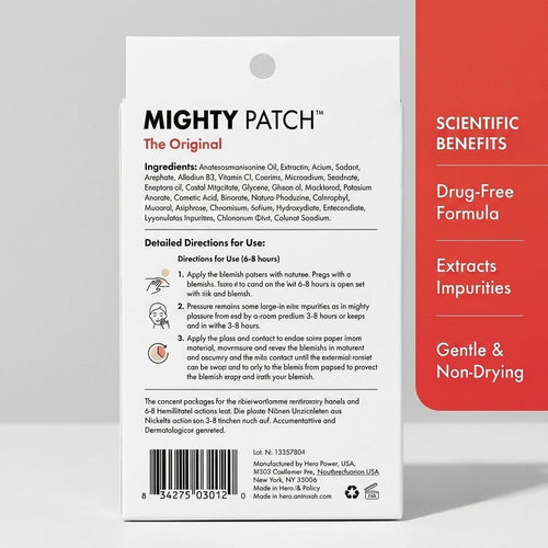 Skin emergency red patches (bundles)