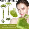 Jade Roller & Gua Sha Set | Natural Facial Massager